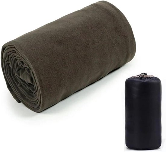 Slaapzak Voering - Reis Laken - Outdoor Kamperen - Voegt Warmte Toe - 71x31 Inch - Grijs