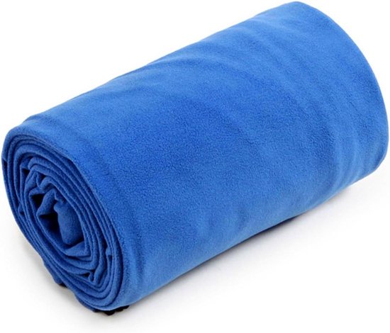 Slaapzak Voering - Reisslaapzak Laken - Extra Warmte - Dubbelzijdige Rits - 180x80 cm - Koningsblauw