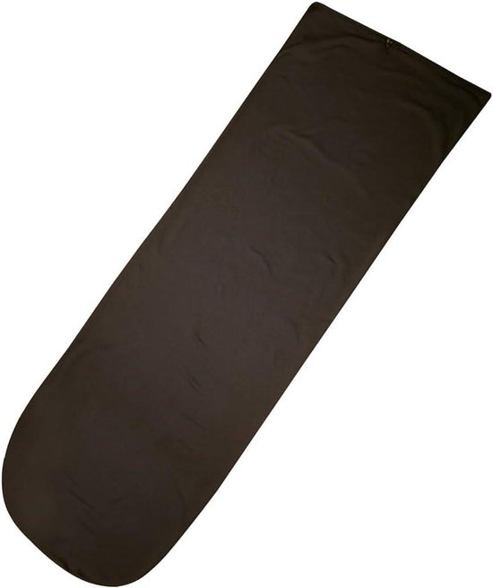 Slaapzak Voering - Thermische Liner - Kamperen en Reizen - Verhoogt Warmte - 180x52 cm - Zwart