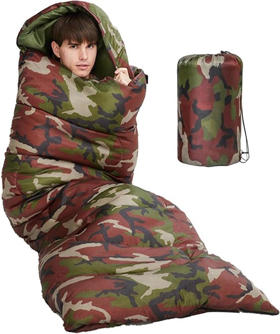 Slaapzak volwassenen - Compacte slaapzak - Kamperen wandelen - Ruim comfort - 210x75cm - Niet gespecificeerd