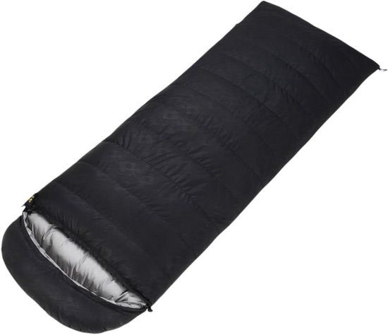 Slaapzak Volwassenen - Kampeerzak Outdoor - Buiten Overnachten - Waterdicht Winddicht - 210x80cm - Zwart