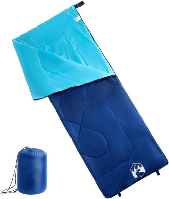 Slaapzak Volwassenen - Kampeerzak Reisdeken - Kamperen Wandelen - Waterbestendig Vochtwerend - 190 x 72 cm - Marineblauw Blauw