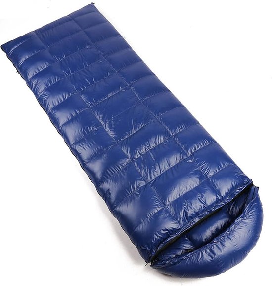 Slaapzak Volwassenen - Outdoor Slaapzak - Kamperen en Reizen - Ultralicht en Compact - 1000g - Blauw