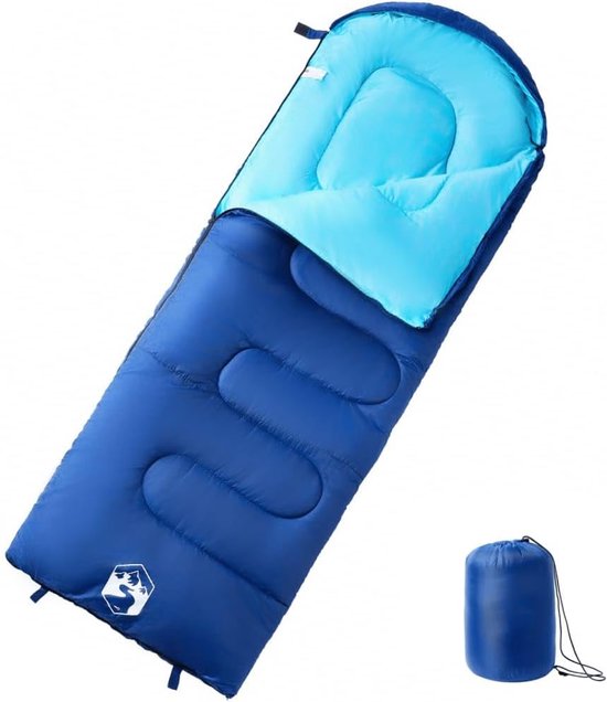 Slaapzak volwassenen - Outdoor slaapzak - Kamperen en reizen - Waterdicht en warm - 220 x 83 cm - Nachtblauw