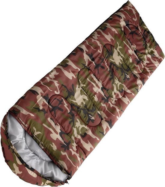 Slaapzak Volwassenen - Warme Slaapzak - Kamperen Wandelen - Isolatie Elk Klimaat - 2.16 ponden - Camouflage