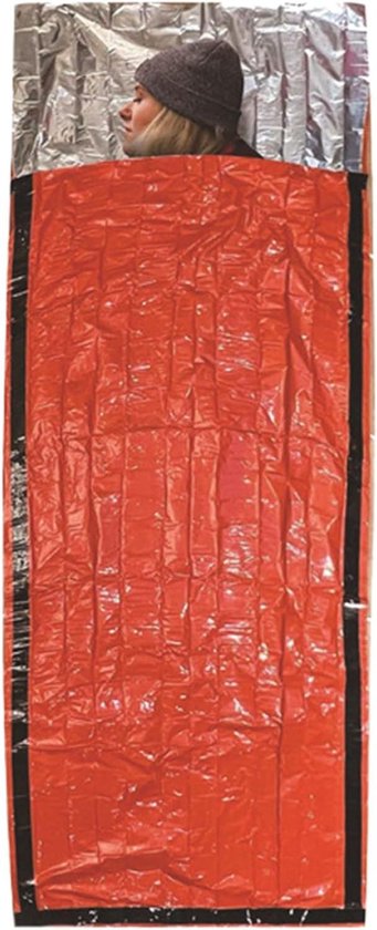 Slaapzak Volwassenen - Warme Zak - Kamperen Buiten - Extreem Klimaatbestendig - 266x91cm - Oranje