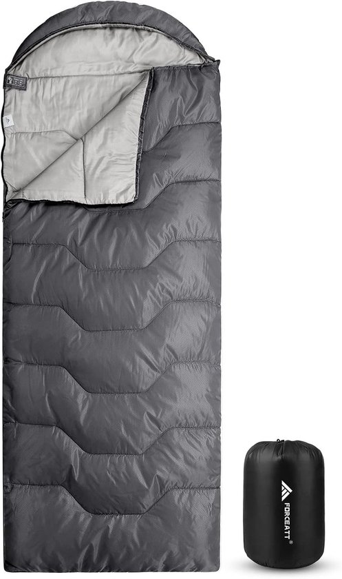 Slaapzak voor 3-4 seizoenen, -5°C flanel en 20°C polyester, waterdicht en warm voor kamperen, binnen en buiten in koude weersomstandigheden