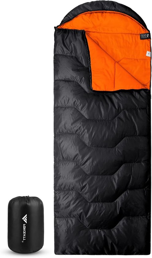 Slaapzak voor 3 seizoenen, ultralicht en comfortabel voor binnen en buiten, ideaal voor wandelen, kamperen en outdoor-activiteiten voor volwassenen en jongeren