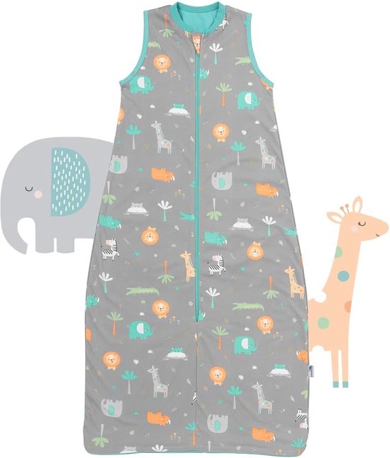 Slaapzak voor baby's - Zomerslaapzak 110 cm - 1,0 TOG - Katoen - Ideaal voor lente en zomer van Merkloos