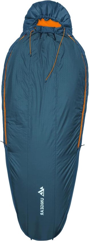 Slaapzak voor buiten - MONTARAY - 5 °C tot -3 °C - mummieslaapzak - camping - 300 g/m² - knuffelig - warm - zomer - winter - dekenslaapzak - volwassenen - kussen Sleeping Bag van Slaapza