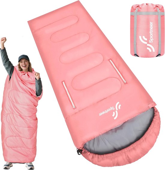 Slaapzak voor Buiten - Polyester - Lichtgewicht en Draagbaar - Warmte-isolatie - Voor Volwassenen en Kinderen