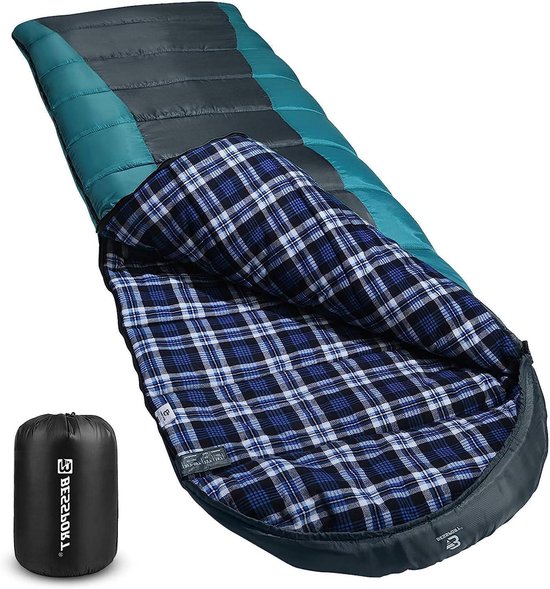 Slaapzak voor camping 3-4 seizoenen -8 °C - 20 °C, lichtgewicht, waterdicht en warm voor volwassenen - Ideaal voor rugzakreizen, kamperen, wandelen en reizen.
