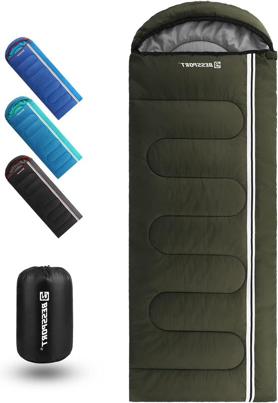 Slaapzak voor camping 3-4 seizoenen waterdichte lichte slaapzak in 5 °C tot 15 °C voor volwassenen camping en outdoor Slaapzak voor camping van Slaapza