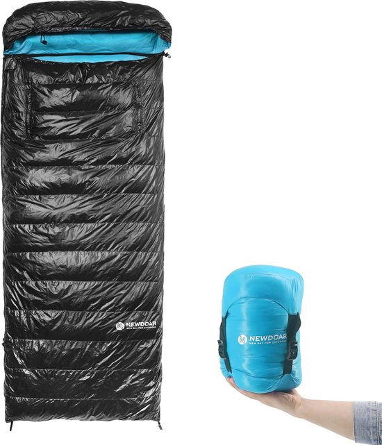 Slaapzak voor Camping - Donzen Lichtgewicht Dekenmantel met Capuchon voor Buiten Activiteiten van Merkloos
