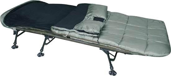 Slaapzak voor het vissen - Waterdichte en antislip karperligstoel Slaapzak - Buitenslaapzak met hittestopsysteem tot -5° - Slaapzak met draagtas van Waterside.