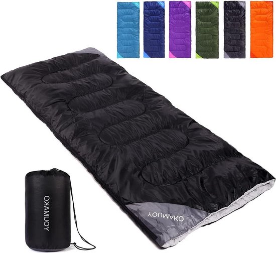 Slaapzak voor volwassenen en kinderen - lichtgewicht en waterdicht - geschikt voor lente, zomer, herfst - wandelen, reizen, kamperen van Slaapza