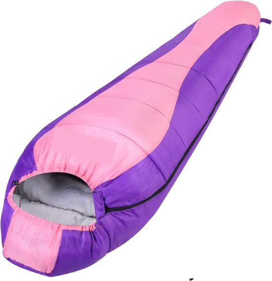 Slaapzak voor volwassenen, lichte mummieslaapzak, 950 g/1500 g, zomerslaapzak 3-4 seizoenen voor mannen en vrouwen volwassenen - Roze van Forceatt