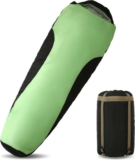 Slaapzak wintermummieslaapzak voor 3-4 seizoenen outdoor, camping en trekking, ultralichte slaapzak, voor kinderen & volwassenen 210 x 80/220 x 85 cm van Merkloos