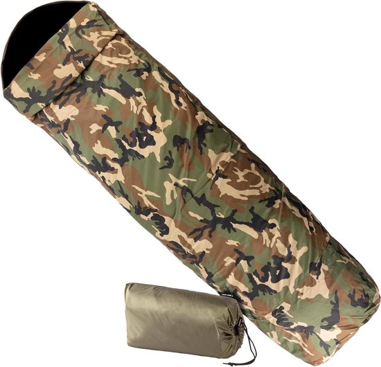 Slaapzakhoes - Slaapzak Liner - Kamperen Buiten - Waterdicht Ademend - One Size - Woodland