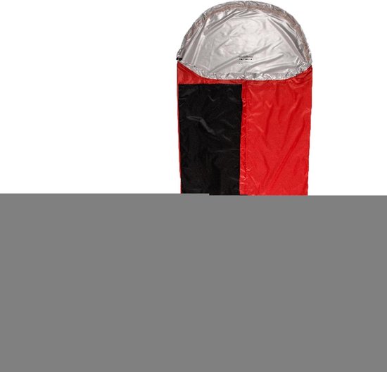 Slaapzakhoes Thermisch - Opbergzak - Outdoor Avonturen - Waterdicht Nylon - 85x220cm - Zwart/Rood