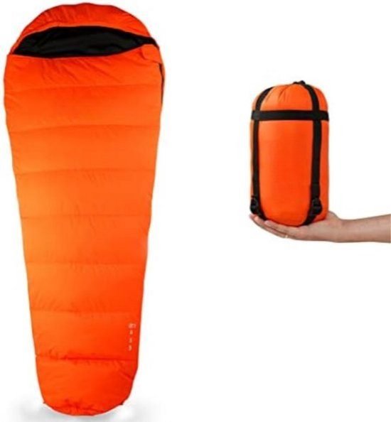 Slaapzakken Volwassen - Dubbele Slaapzak - Oranje - 205CM van Abbey Camp