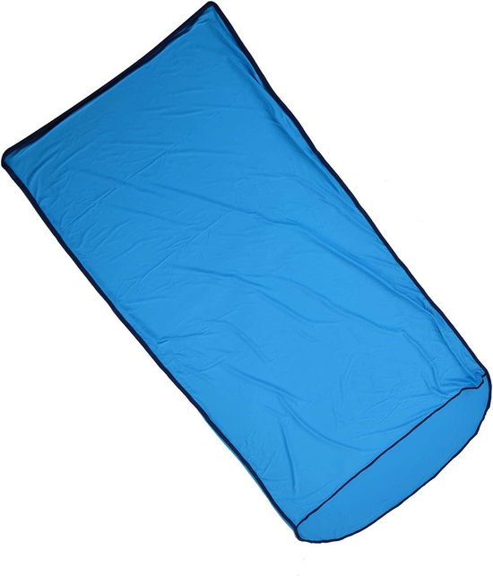 Slaapzakvoering - Reislaken Slaapzak - Reizen en Kamperen - Ultralicht en Ademend - 200x80 cm - Blauw
