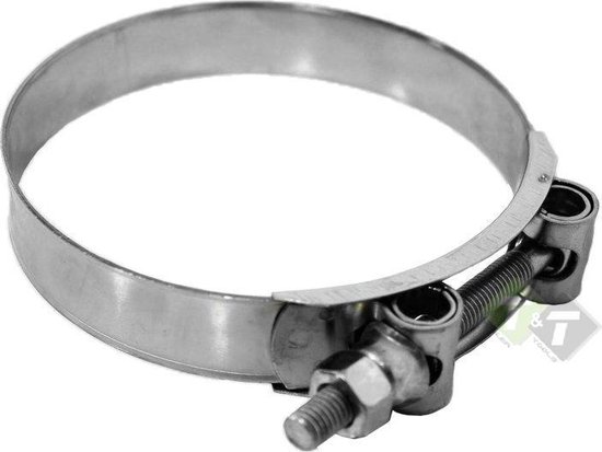 Slangklem, 26mm breed, 131 tot 139mm, Slangenklem. van Mikalor
