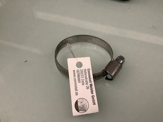 slangklem. 32-50mm. breed. rvs-a2. wvsa. van Merkloos