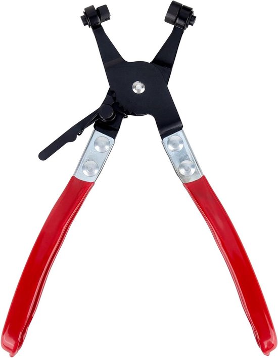 Slangklem met rechte hals - Tang voor slangklemmen verwijderen - Autoreparatie gereedschap - Voertuig set met comfort grip design van Merkloos