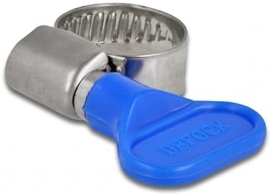 Slangklem met vleugelmoer - Slangklem set - Slangen Bevestigen - Verstelbaar - 10 stuks 10-16 mm - Blauw