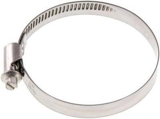Slangklem - Slangenklem - Vastzetten Slangen - Roestvrij Staal W4 - 60-80 mm - Zilverkleurig