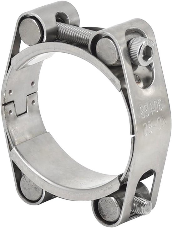 Slangklem T-Bout - Slangenklem RVS - Vastzetten Slangen - Roestvrij Staal 304 - 110-120mm