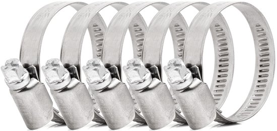 Slangklemmen 5 stuks 25-40 mm/ 9 mm W2