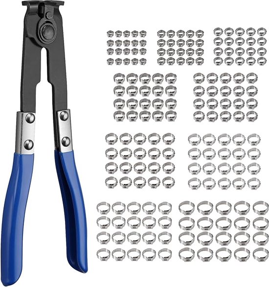slangklemmen, roestvrij staal, voor professionele toepassingen, voor aanzuigslang, afvoerslang, luchtafvoerslang, 180pcs van Ulikey