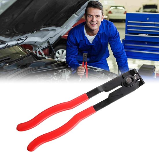 Slangklemtang met Rechte Hals voor Draagbare Slangklemmen in Rood - Handige Tang voor Slangen - Reparatie en Onderhoud - Flexibele Klemmen van Merkloos