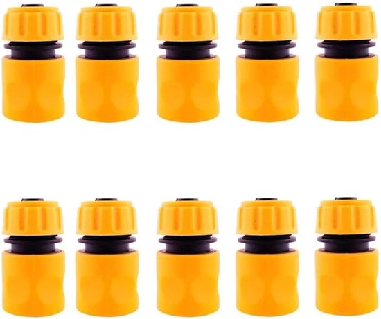 slangkoppeling set / Verdeler Slangkoppeling - HOOGWAARDIGE MATERIALEN - Tuinslangverbindingsstukken, 10 Pack van Bisoubisou