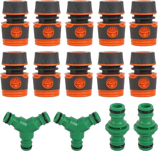 slangkoppeling set / Verdeler Slangkoppeling - HOOGWAARDIGE MATERIALEN - Tuinslangverbindingsstukken, 10 Pcs van Royal Gardineer
