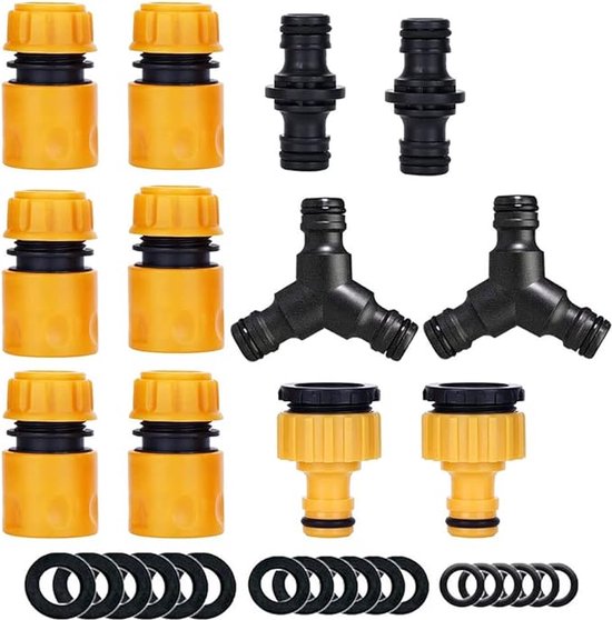 slangkoppeling set / Verdeler Slangkoppeling - HOOGWAARDIGE MATERIALEN - Tuinslangverbindingsstukken, 12 Pcs van Gardena