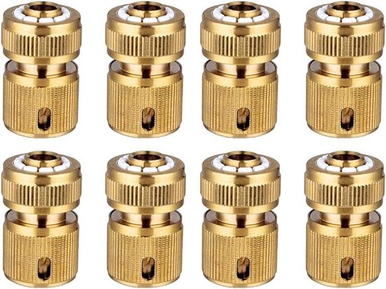 slangkoppeling set / Verdeler Slangkoppeling - HOOGWAARDIGE MATERIALEN - Tuinslangverbindingsstukken, (Pack of 8) van Fippy