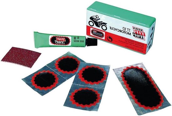 Slangreparatieset - Banden Reparatie Kit - Motorbanden Herstellen - Compleet met Pleisters - 5 Milliliters - Niet gespecificeerd