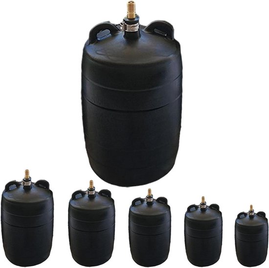 Slangstopper Opblaasbaar - Testbal Riool - Pijpleiding Testen - Robuust Natuurlijk Rubber - 50-200 mm - Zwart van Merkloos