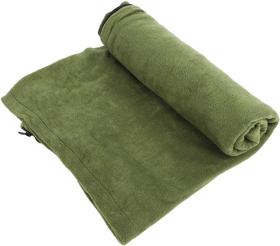 Sleeping Bag - Outdoor Camping Hiking Envelope - Portable Polar Fleece - Anti-Pilling - Lichtgewicht en Comfortabel van Merkloos