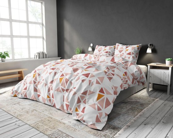 Sleeptime Bella Dekbedovertrek - 240x200/220 + 2 kussenslopen 60x70 - Wit - Lits-Jumeaux van Sleeptime