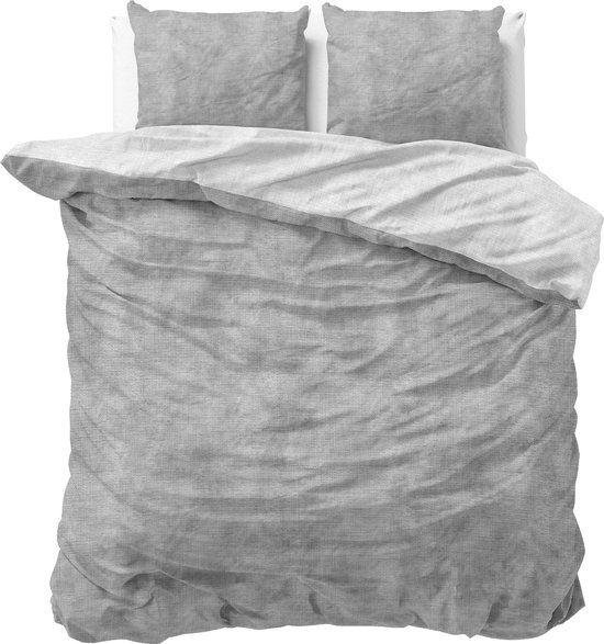 Sleeptime Flanel Twin Washed Cotton Dekbedovertrekset - 240 x 200/220 + 2 kussenslopen 60x70 van Merkloos