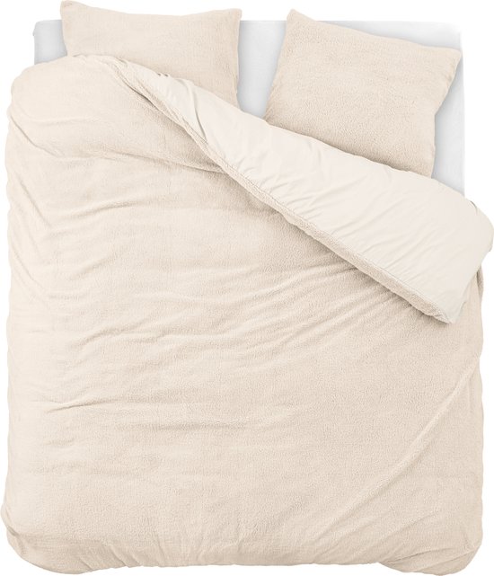 Sleeptime Teddy Dekbedovertrek - 240x200/220 + 2 kussenslopen 60x70 - Creme - Lits-Jumeaux van Sleeptime