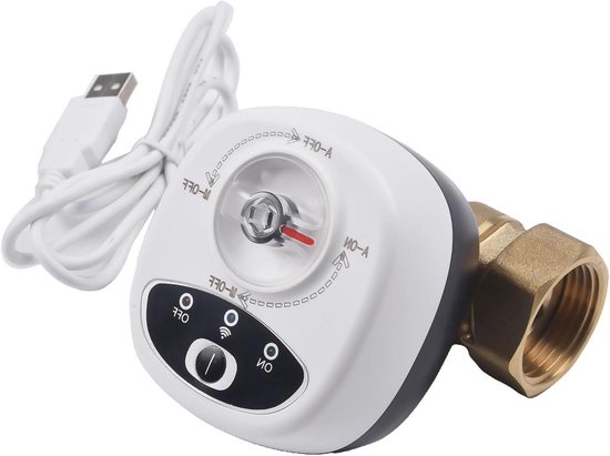 Slimme Kogelkraan - Water Gas Klep - Afstand Bediening - WiFi App Controle - DN25 - Grijs