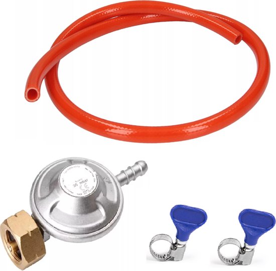 SMH LINE® Drukregelaarset - 30 Mbar - Drukregelaar + Slang Incl. 2 klemmetjes van SMH LINE®