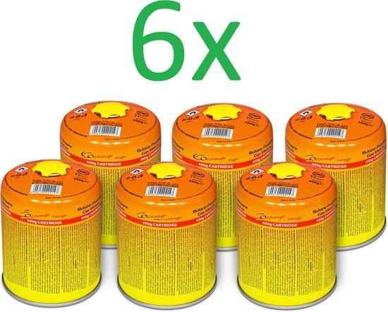 SMH LINE® Gas Cartouche - 6x 300g - Easy Clic - Gas Cartridge - Schroefventiel van SMH LINE®