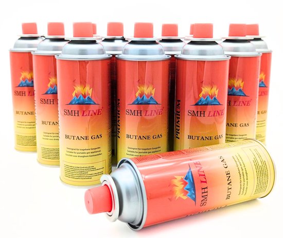 SMH LINE® Kookstel gasflessen - Butaan Gasflessen - 12x 227g - Gasbussen van SMH LINE®