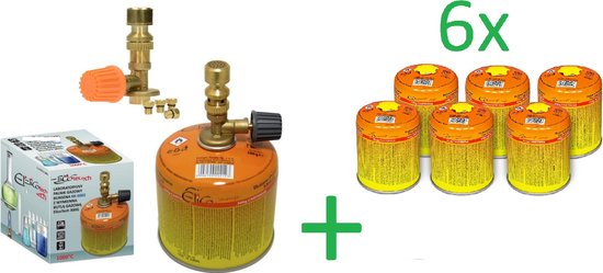 SMH LINE® Laboratoriumbrander - Bunsenbrander- Incl. 6x 300g cartouche van SMH LINE®